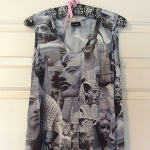 Bitte Kai Rand XS Sleeveless Black & Gray Blouse